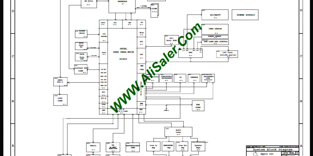 Macbook Pro 15" A1286 K18 820-2850 WHITE ARROW Schematic - AliSaler.com