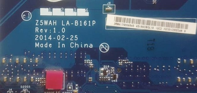 Acer Aspire E5-571 Z5WAH LA-B161P bios