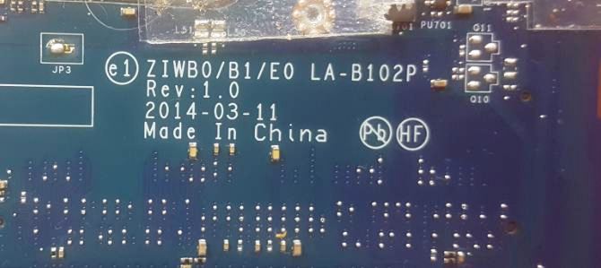 Lenovo B50 LA-B102P Bios