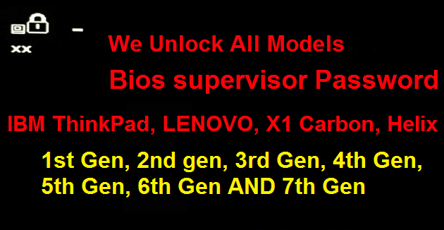 Lenovo unlock supervisor password