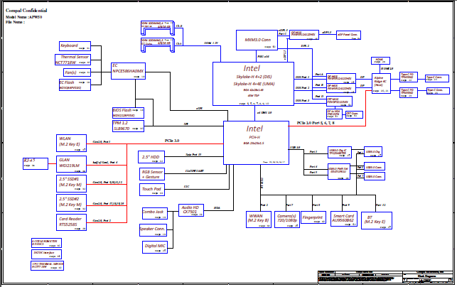 HP ZBook 17 G3 Mobile Workstation LA-C381P Schematic, Boardview ...