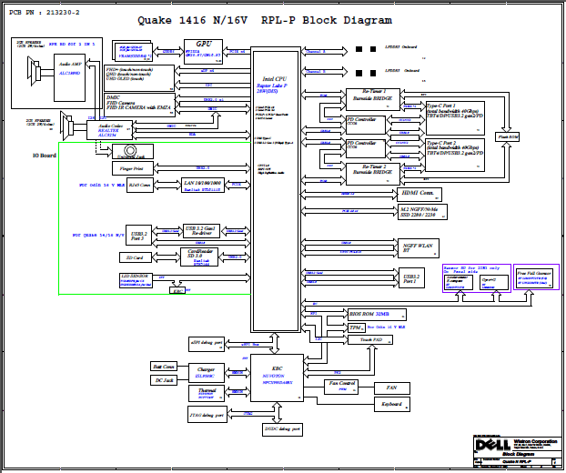 Dell Vostro 16 5630 ODIN V16 MLK-MB 213230-2 Bios, Schematic, Boardview ...
